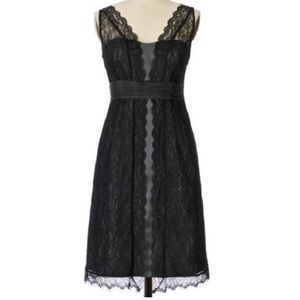 Anthropologie Moulinette Soeurs “Shadow Canopy” black lace dress, sz 4.